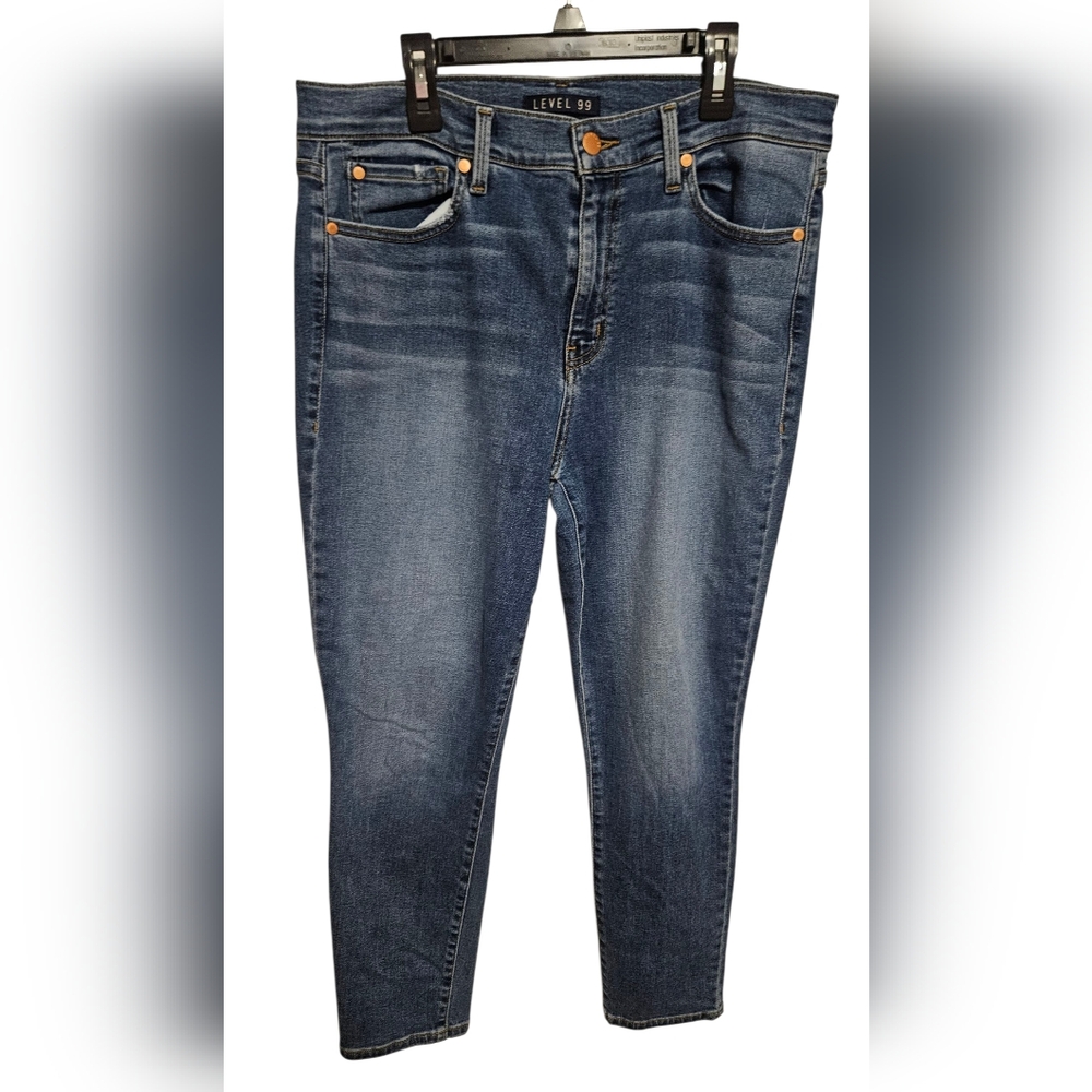 Level 99 Women's Dark Blue Skinny Jeans
